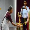 Prof. Veerbala Bhavsar at the inauguration ceremony- Rangreet 2016