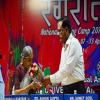 Dr. Ashok Gupta extending floral greeting to Prof. Veerbala Bhavsar- Rangreet 2016