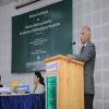 Prof. N.K. Jain, Dean, Faculty of Arts and Social Science, addressing the audience about the conference- Vice Chancellor Sir addressing the audience- NC on WHI 2016