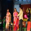 Vice Chancellor Sir greeting the guests with florals- Virasat 2016