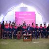 Team Pink Panthers with dignitaries, Vice Chancellor Sir and Registrar Ma'am