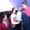 Mr. Abhishek Bachchan meeting the University kabaddi team