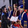 Graduands receiving the degrees, Convocation 2016